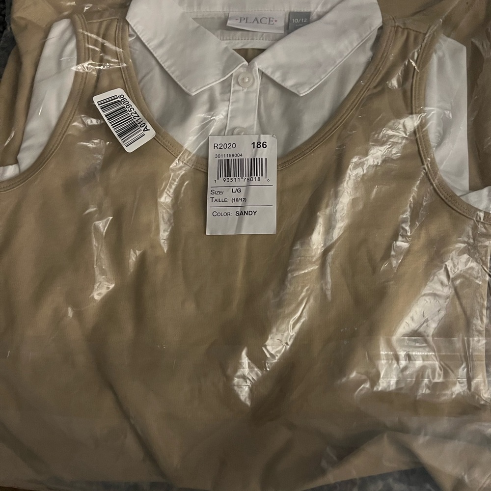 Brand new with tags children’s place uniform dress Sandy 10-12